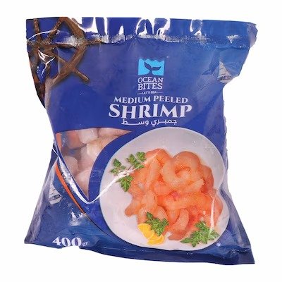 Ocean Bites Frozen Shrimps - Medium Size -
