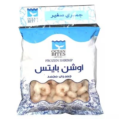 Ocean Bites Frozen Shrimps – Small Size – 400