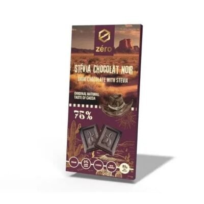Zero Stevia Dark Chocolate 75% Chocolate 85g