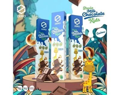 Zero Kids Stevia Dark Chocolate With Cashew 25g