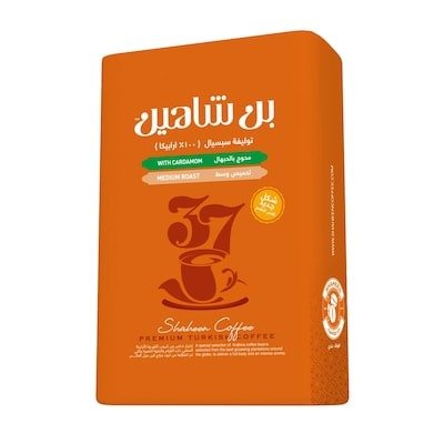 Shaheen Special Medium Turkish Coffee with Cardamom - 200 gram