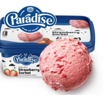 Paradise Strawberry Ice Cream – 850ml