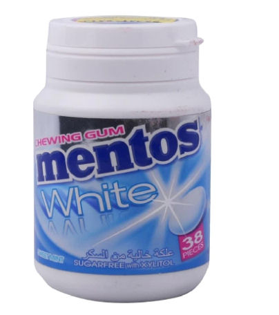 Mentos White Sweet Mint Bubble Gum - 54g