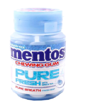 Mentos Gum Pure Fresh G.Tea Chewing 56g