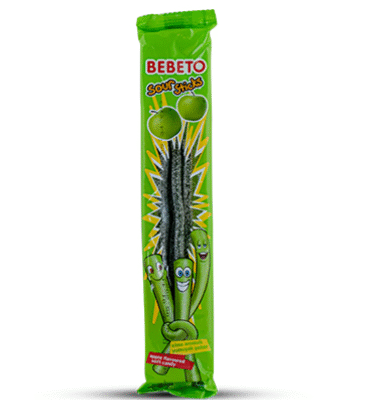 Bebeto Jelly Sticks Apple Sour 30g
