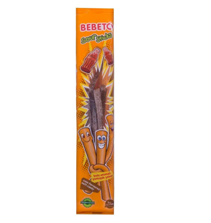 Bebeto Jelly Sticks Cola Sour 30g