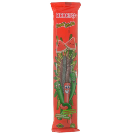 Bebeto Jelly Sticks Watermelon Sour 30g