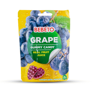 Bebeto Gummy Candy Grapes - 60g