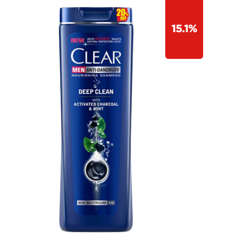 Clear Shampoo Deep Clean Men-360M