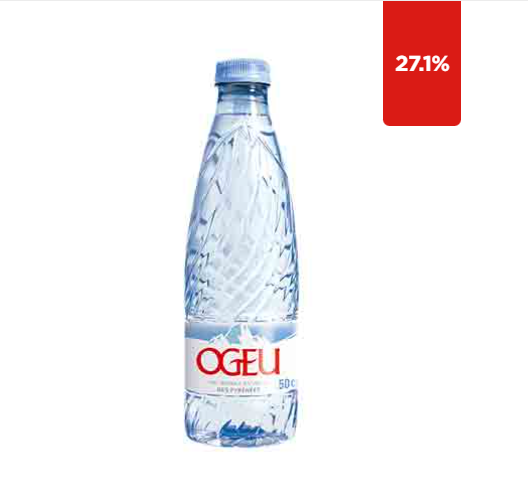 Ogeu French Natural Mineral Water-0.5L
